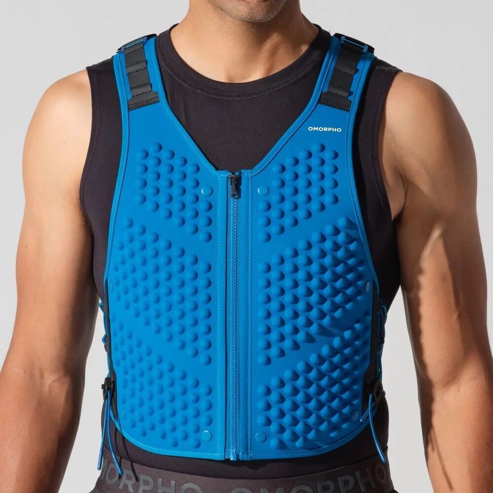 NEW OMORPHO Men's G-Vest Icon Deep Sea S/M Weighted Vest